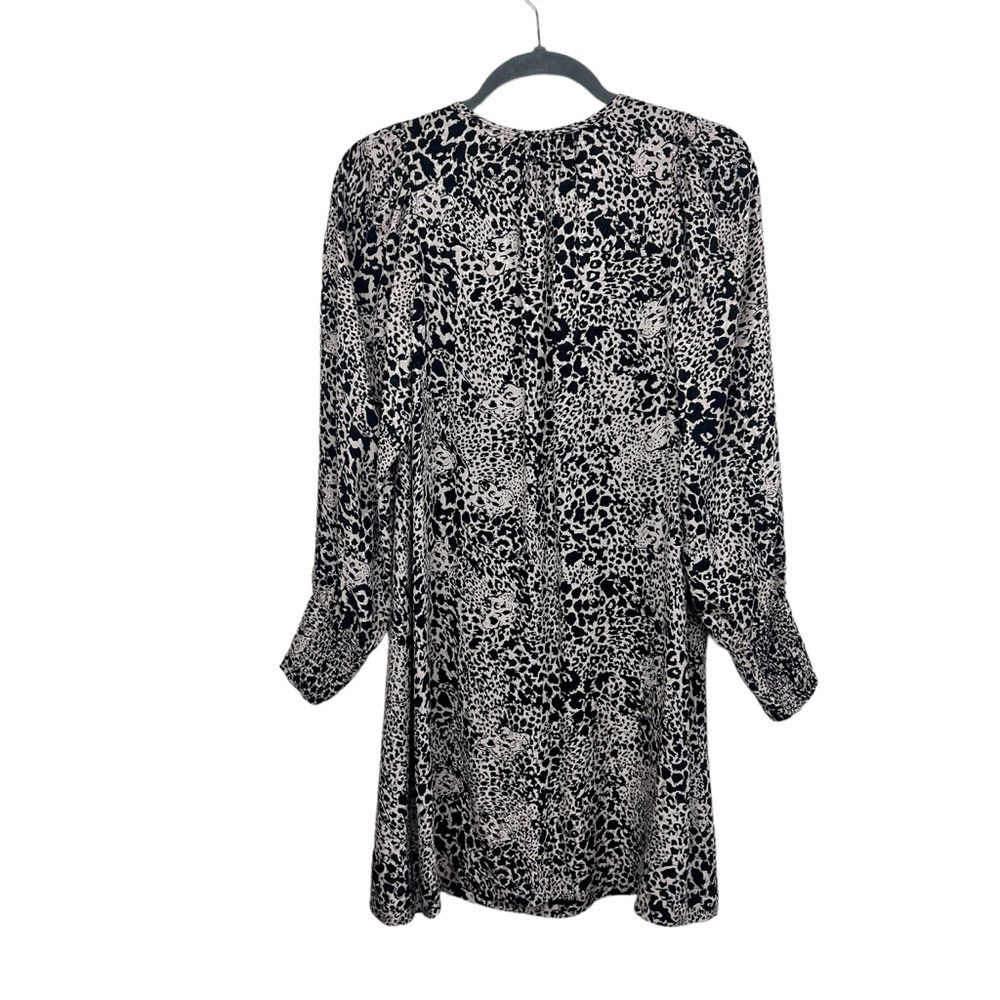 Rebecca Taylor Leopard Print Silk Dress 6 - Picture 8 of 11